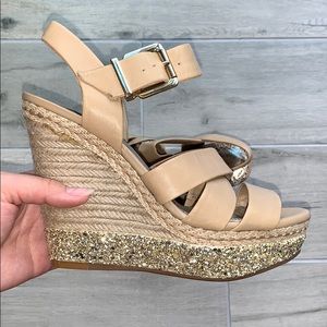 Nude Wedges